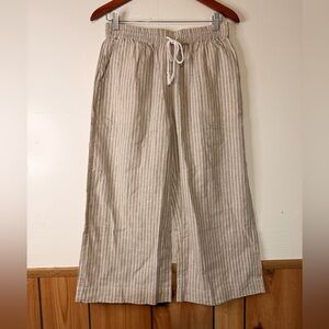 beachlunchlounge Tan Striped Pants